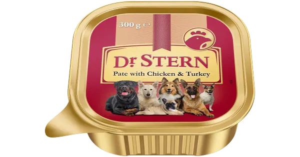 Dr.Stern kana ja linnuliha pasteet koertele 300g alu cup