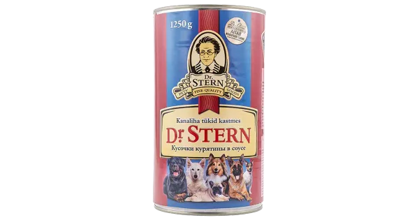 Dr.Stern konserv koertele kanaliha tükid kastmes 1,25kg