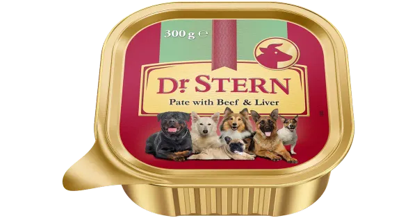 Dr.Stern veiseliha ja makapasteet koertele 300g alu cup