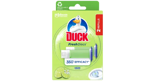 Duck 5 in 1 Lime WC-värskendaja täitepakk 12 tk