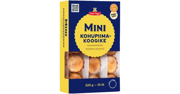 Eesti Pagar Mini Kohupiimakoogike 225 g 15tk