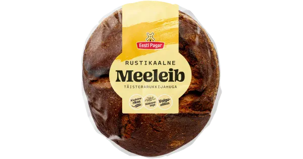 Eesti Pagar Rustikaalne Meeleib täisterarukkijahuga 500 g