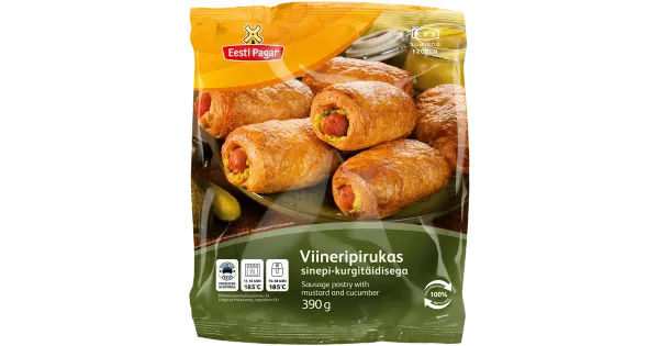 Eesti Pagar Viineripirukas Sinepi-Kurgitäidisega 390 g