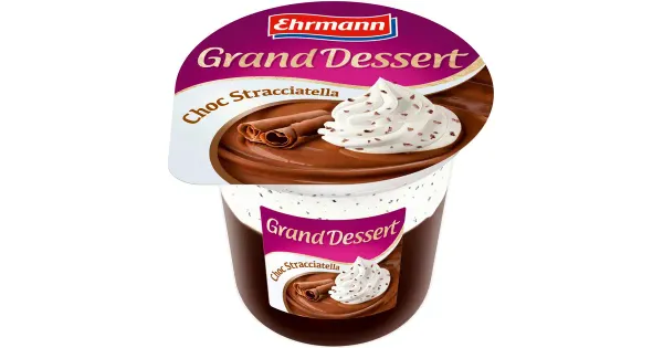 Ehrmann šokolaadi-stracciatella magustoit, 190 g