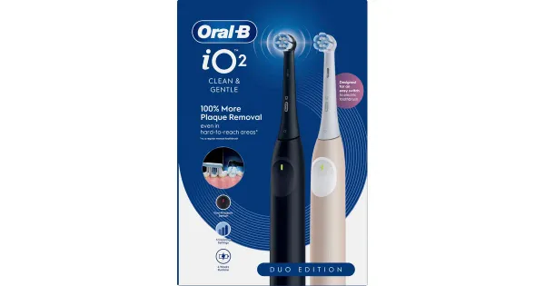 El.hambahari Oral-B iO2 Duo must/roosa