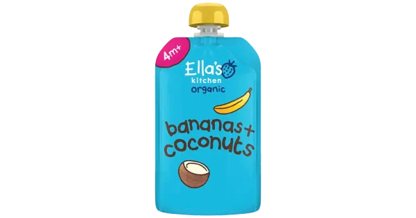 Ella's Kitchen Banaani-kookosepüree 4k, 120g