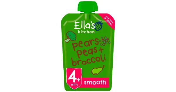 Ella´s Kitchen brokoli-pirni-hernepüree 120 g, öko, alates 4-elukuust