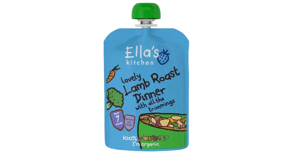 Ella´s Kitchen köögiviljapüree lambalihaga 130 g, öko, alates 7-elukuust