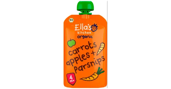 Ella´s Kitchen porgandi-õuna-pastinaagipüree 120 g, öko, alates 4- elukuust