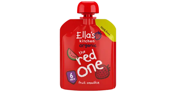 Ella´s Kitchen punane puuviljapüree 90g, öko, alates 6-elukuust