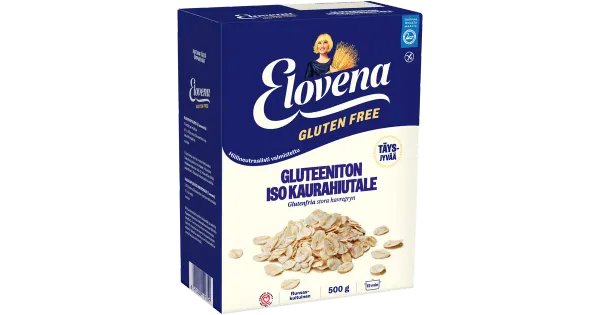 Elovena gluteenivabad suured täisterakaerahelbed 500 g