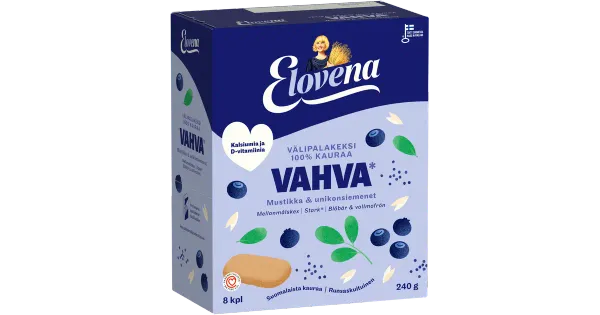 Elovena mustika ja mooniseemnetega täisteraküpsis 8 x 30 g