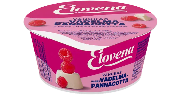 Elovena puding vaarika-panna cotta, 135 g