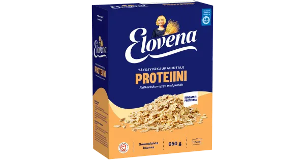 Elovena täisterakaerahelbed proteiiniga, 650 g