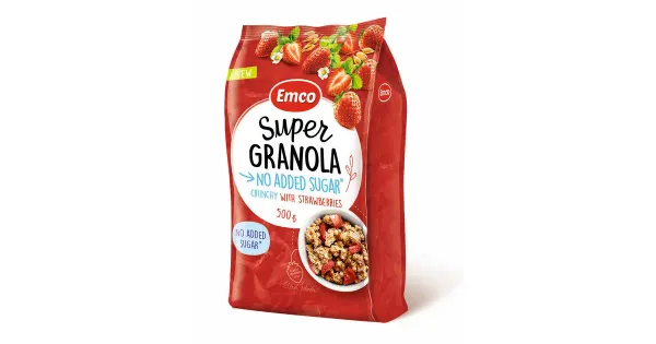 Emco super müsli maasikatega, ilma lisatud suhkruta 500g