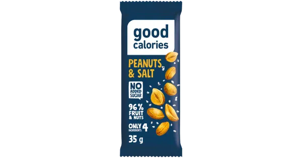 Energia datlibatoon GOOD CALORIES soolatud maapähklitega, 35g
