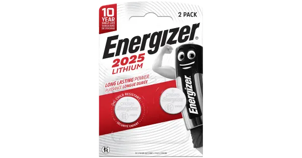 Energizer liitiumpatarei CR2025 3V 2 tk
