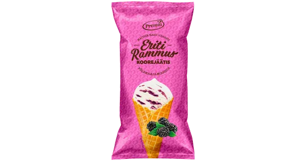 Eriti Rammus Koorejäätis põldmarjamoosiga 110g / 200 ml