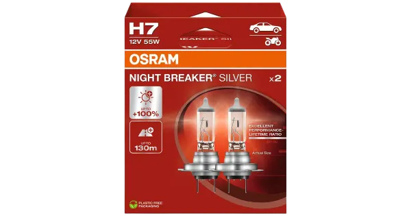 Esitule pirnid 2tk Osram H7 12V 55W