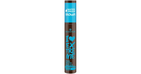 Essence ripsmetušš I Love Extreme Crazy Volume Waterproof Cozy Brown 01