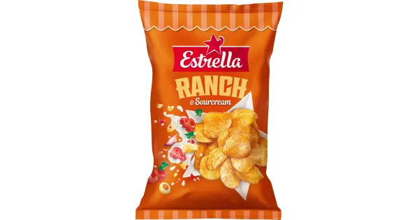 Estrella Kartulikrõpsud Ranch-Hapukoore 275 g