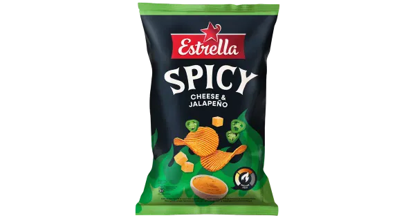 Estrella kartulikrõpsud vürtsika juustu-ja jalapenomaitselised 115g