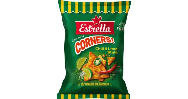 Estrella maisikrõpsud tšilli ja laimiga, 160 g