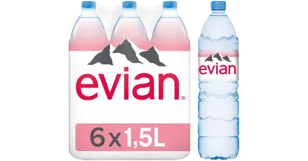 Evian mineraalvesi 6x1,5L