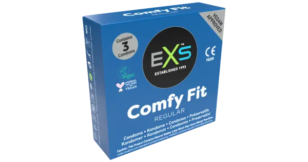 EXS Comfy Fit Regular kondoomid 3tk