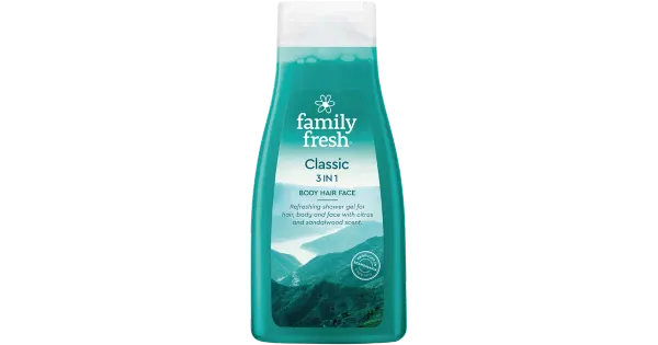 Family Fresh dušigeel, palsam&šampoon 3in1 meeste Classic 500ml