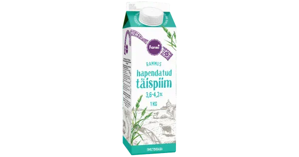 FARMI hapendatud täispiim 3.8-4.2%, 1kg