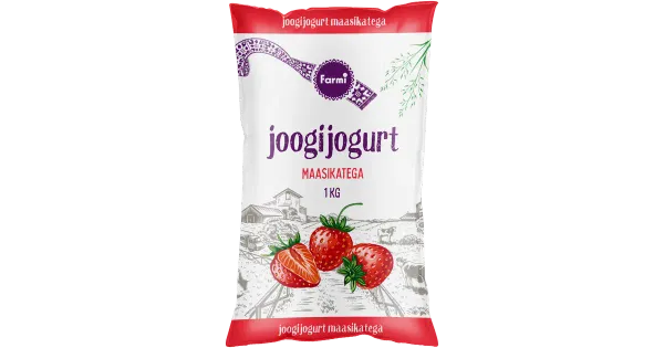 Farmi joogijogurt maasika, 1 kg
