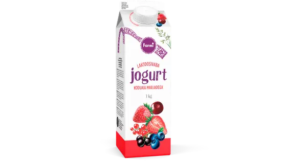 Farmi koduaia marjade jogurt, laktoosivaba, 1 kg