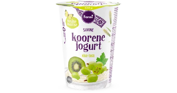 Farmi koorene jogurt kiivi-tikri, 400 g