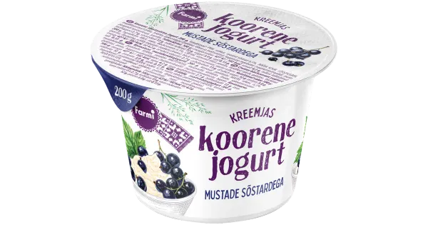 Farmi Koorene jogurt mustasõstraga, 200 g