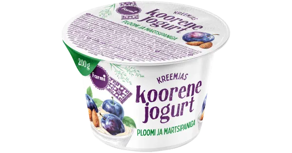 Farmi Koorene jogurt ploomi-martsipani, 200 g