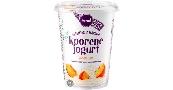 FARMI koorene jogurt virsikutega 4% 400g
