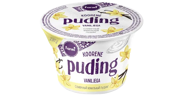 Farmi Koorene vaniljepuding, 230 g
