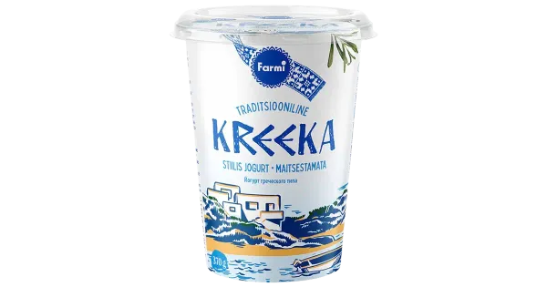 Farmi Kreeka jogurt 10%, laktoosivaba, 370 g