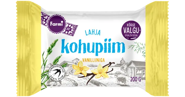 Farmi Lahja kohupiim vanilliiniga, 200 g