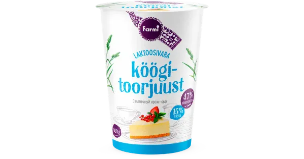 Farmi Laktoosivaba toorjuust 15%, 400 g