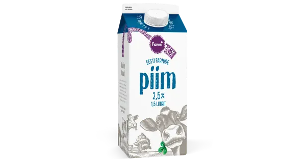 Farmi piim 2,5%, 1,5l