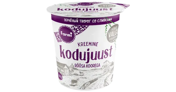 Farmi Rohke koorega kodujuust, 330 g