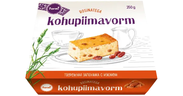 Farmi Rosinatega kohupiimavorm, 250 g