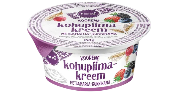 Farmi Rukkikamaga koorene kohupiimakreem, 150 g