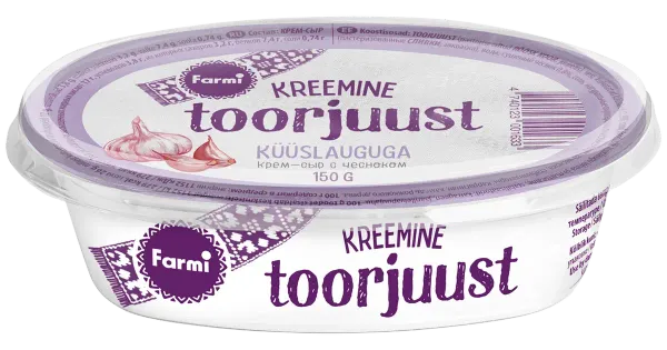 Farmi Toorjuust küüslauguga, 150 g