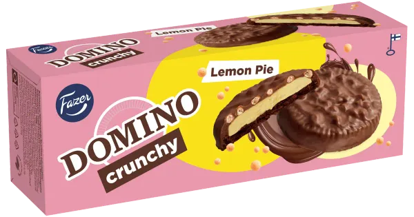 Fazer Domino crunchy choco lemon küpsised 150g