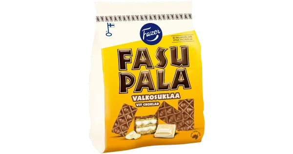 Fazer Fasupala valge šokolaadi täidisega vahvlipalad 199 g