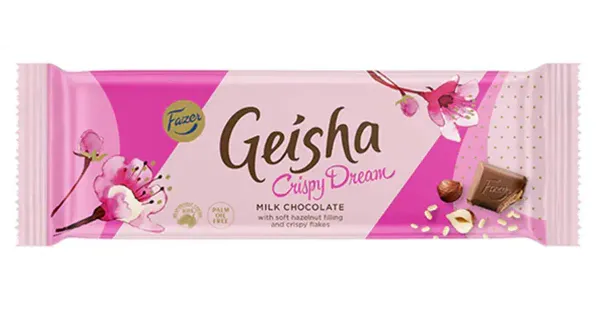 Fazer Geisha Crispy Dream piimašokolaad 100g