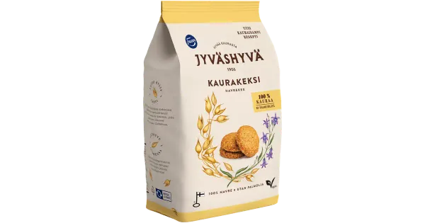 Fazer Jyväshyvä kaeraküpsised 350 g, vegan